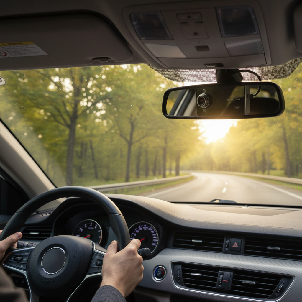 Compact Discreet Dash Cam with 120° Lens and Loop Recording
