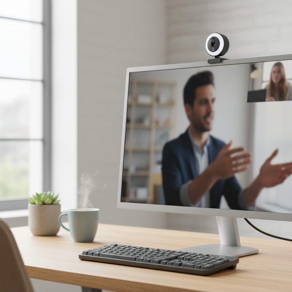 USB Webcam with Built-in Mic — 1080p, 2K or 4K Options