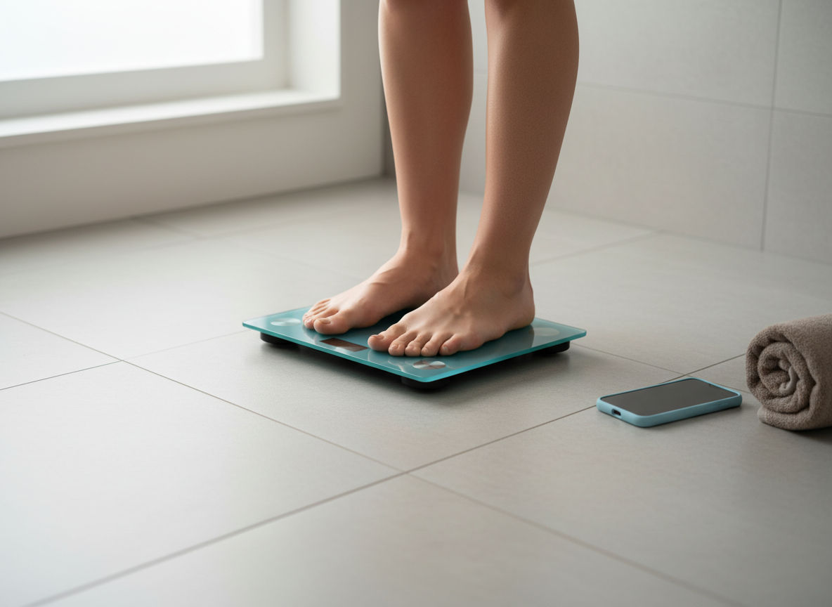 Bluetooth Body Composition Scale — Weight, Body Fat, Muscle and BMI in the App