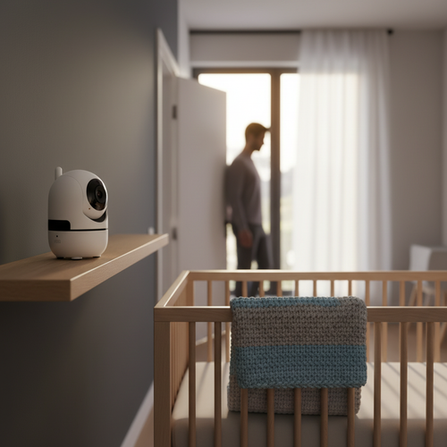 1080p Pan-Tilt Wi-Fi Security Camera with Night Vision and Two-Way Audio