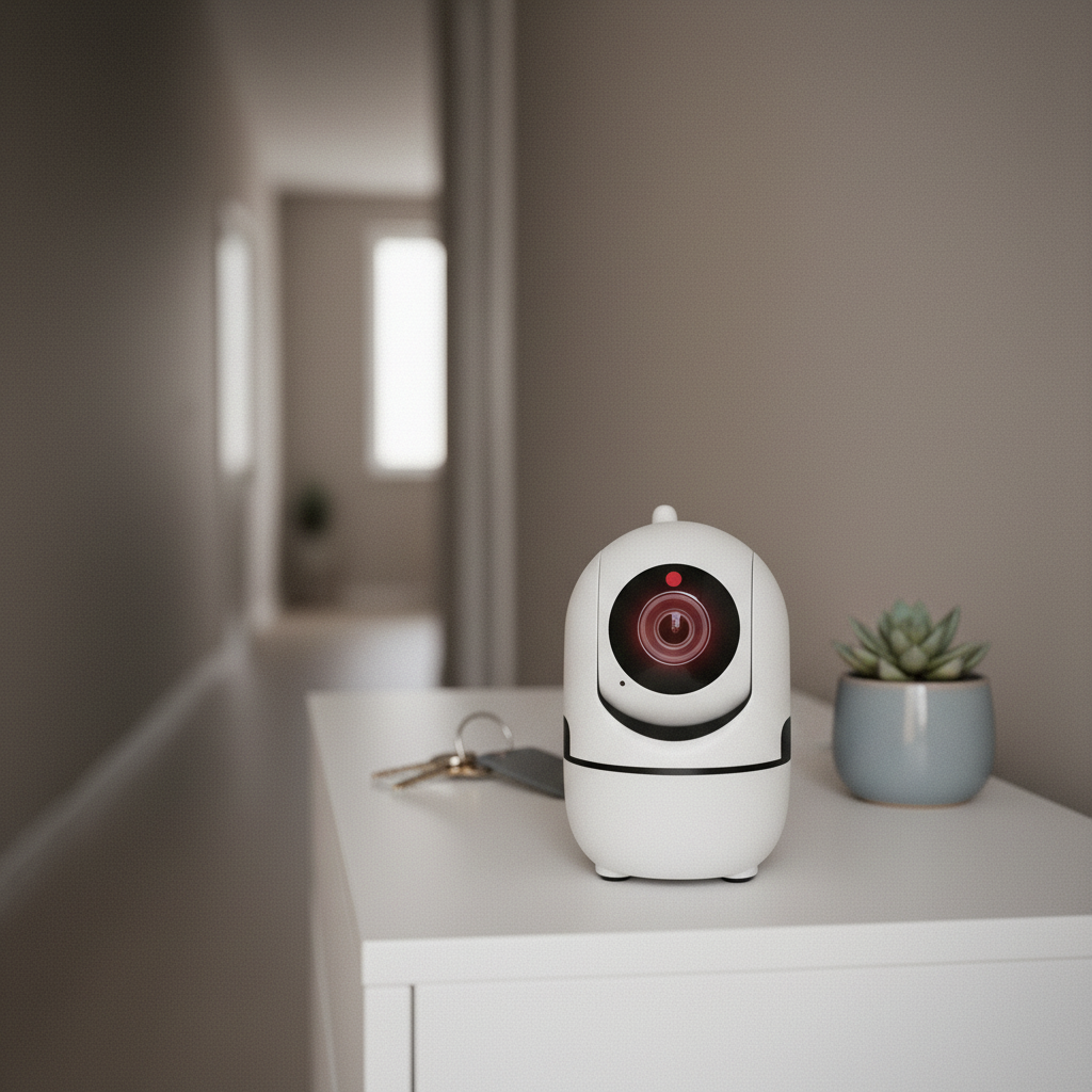 1080p Pan-Tilt Wi-Fi Security Camera with Night Vision and Two-Way Audio