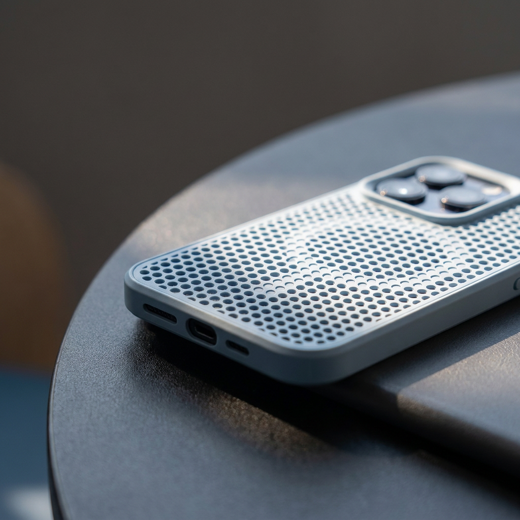 Honeycomb Vented Magnetic iPhone Case in Solid Colors