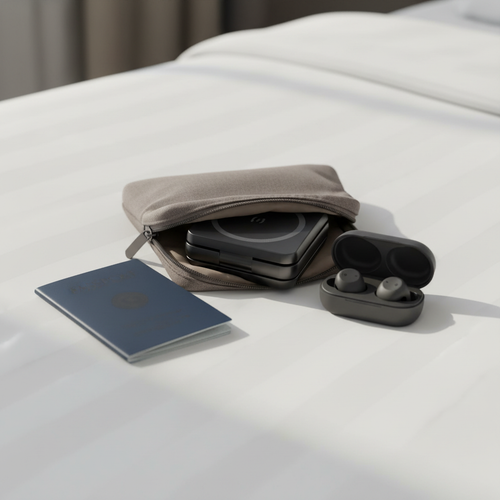 Foldable Magnetic Wireless Charger Stand, 15 W, USB-C, Black or White