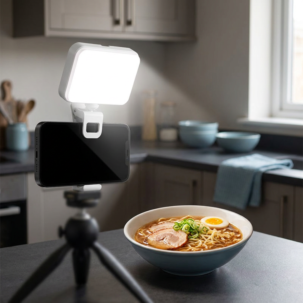 Clip-On LED Fill Light for Phone, Laptop and Camera Work