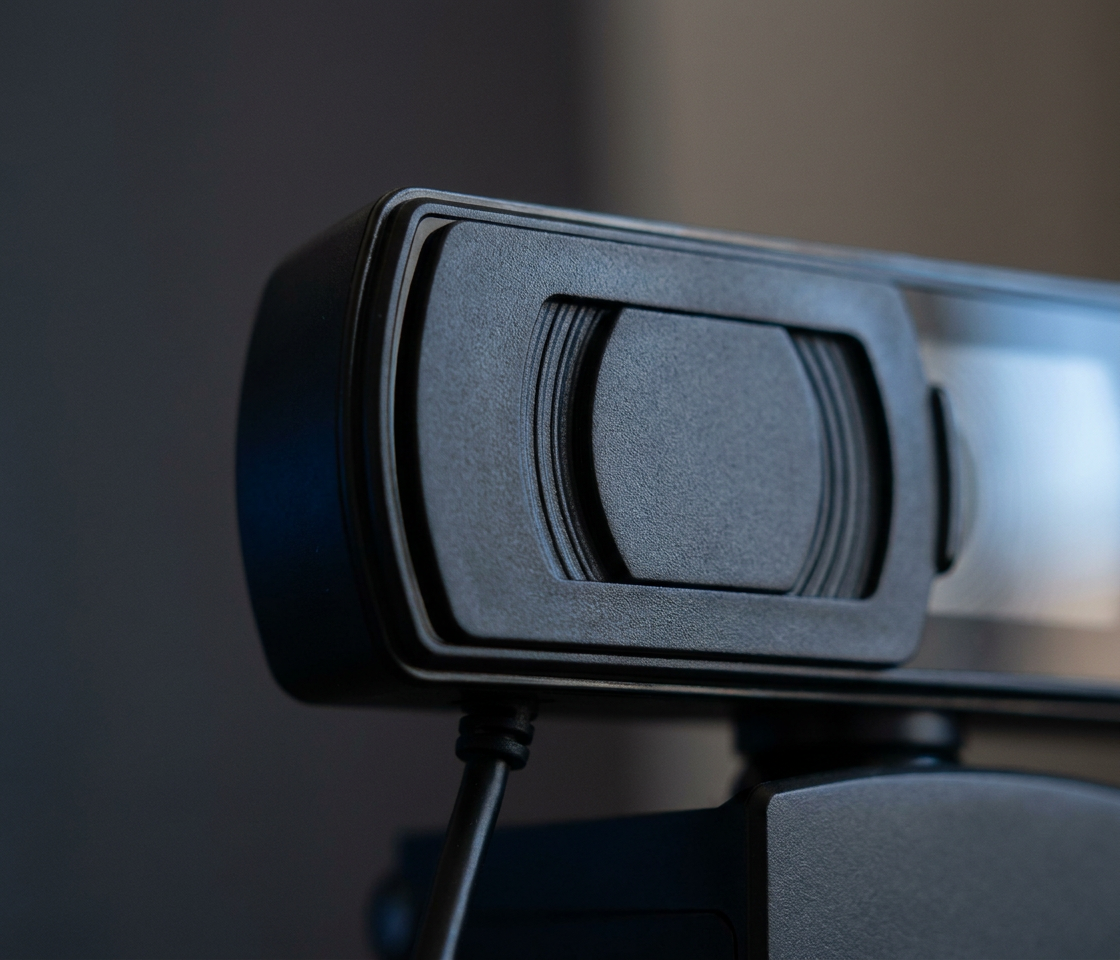 Autofocus USB Webcam with Privacy Cover and Built-In Mic
