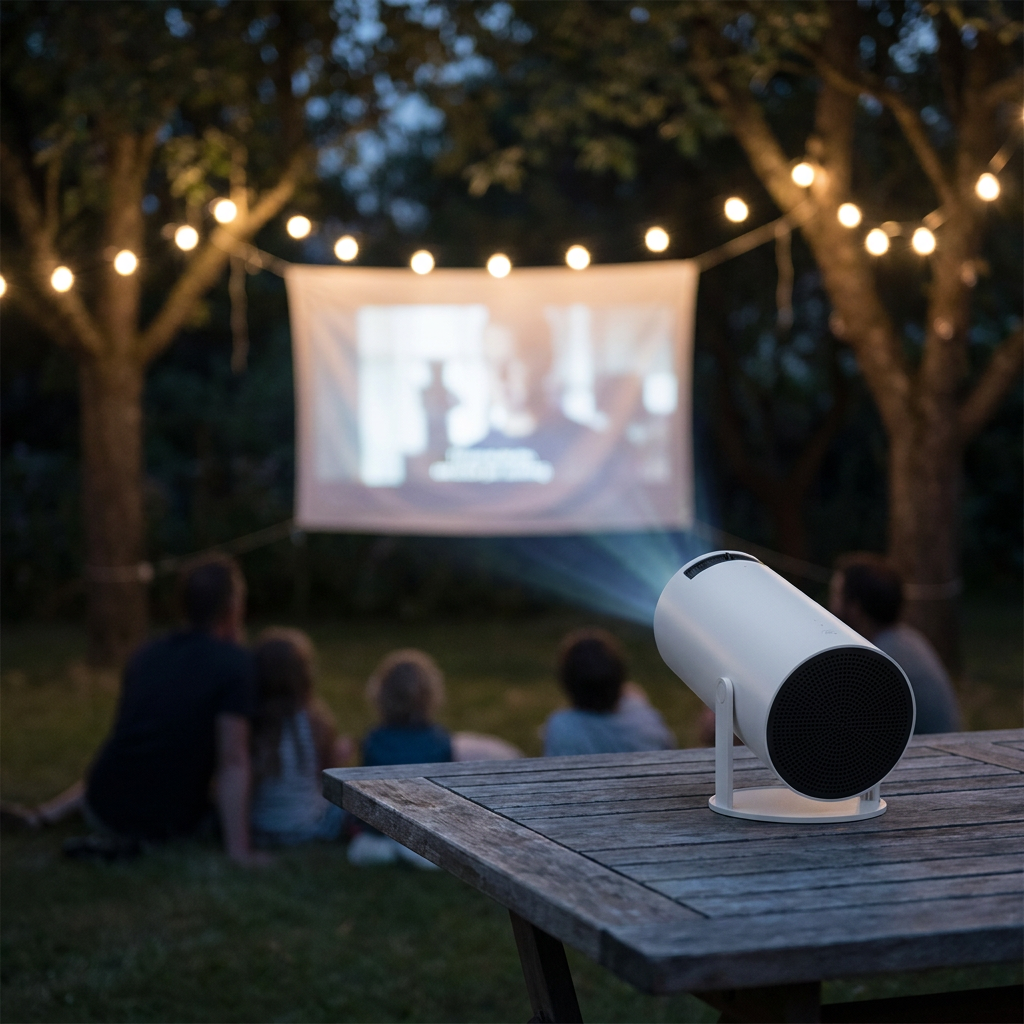 Smart Home Theater Projector with 1080p Support, 130 cm Screen