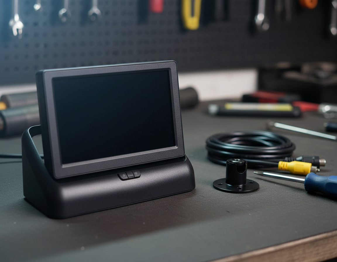 4.3-Inch TFT Car Reversing Display Monitor, Analog Input