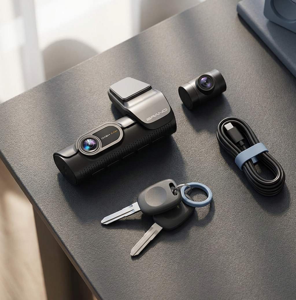 4K Dual Dash Cam with Front and Rear Cameras, Car DVR Recorder