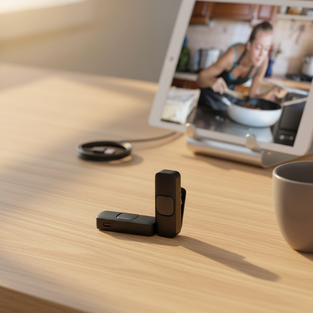 Wireless Lavalier Clip Microphone for Phones and Tablets