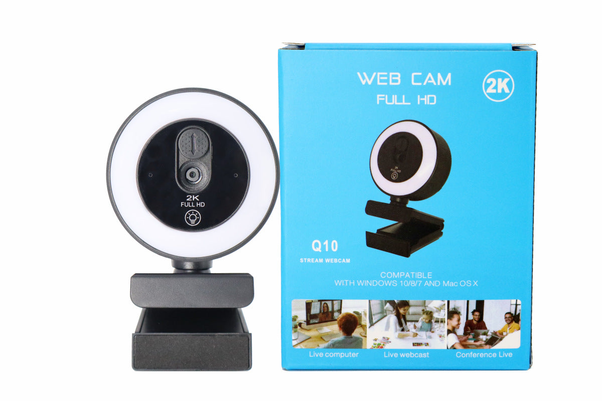 USB Webcam with Built-in Mic — 1080p, 2K or 4K Options