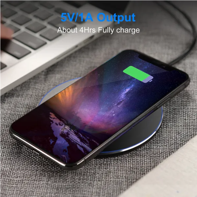 Qi Certified Ultra Slim Wireless Charging Pad, 5W
