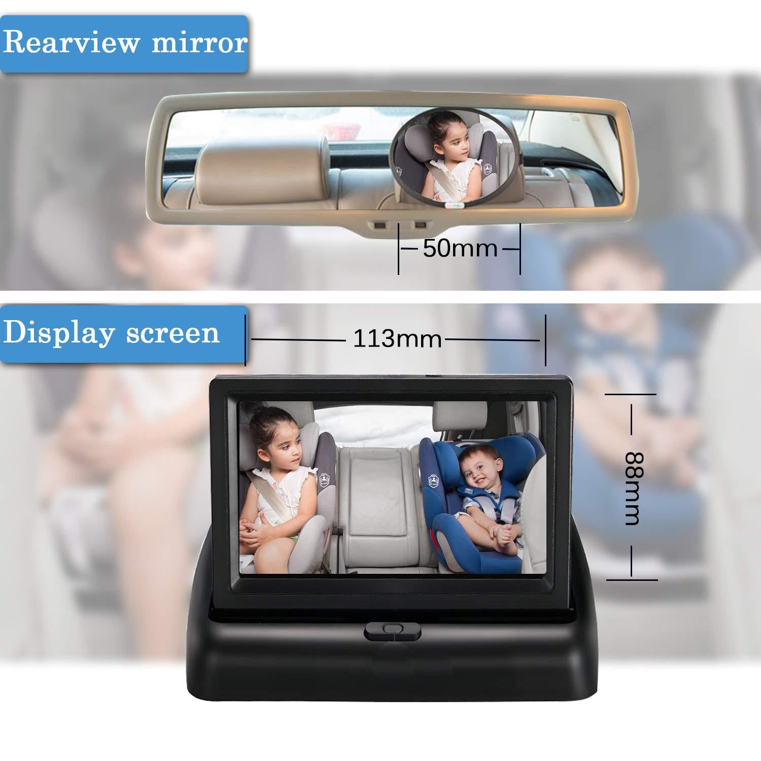 4.3-Inch TFT Car Reversing Display Monitor, Analog Input