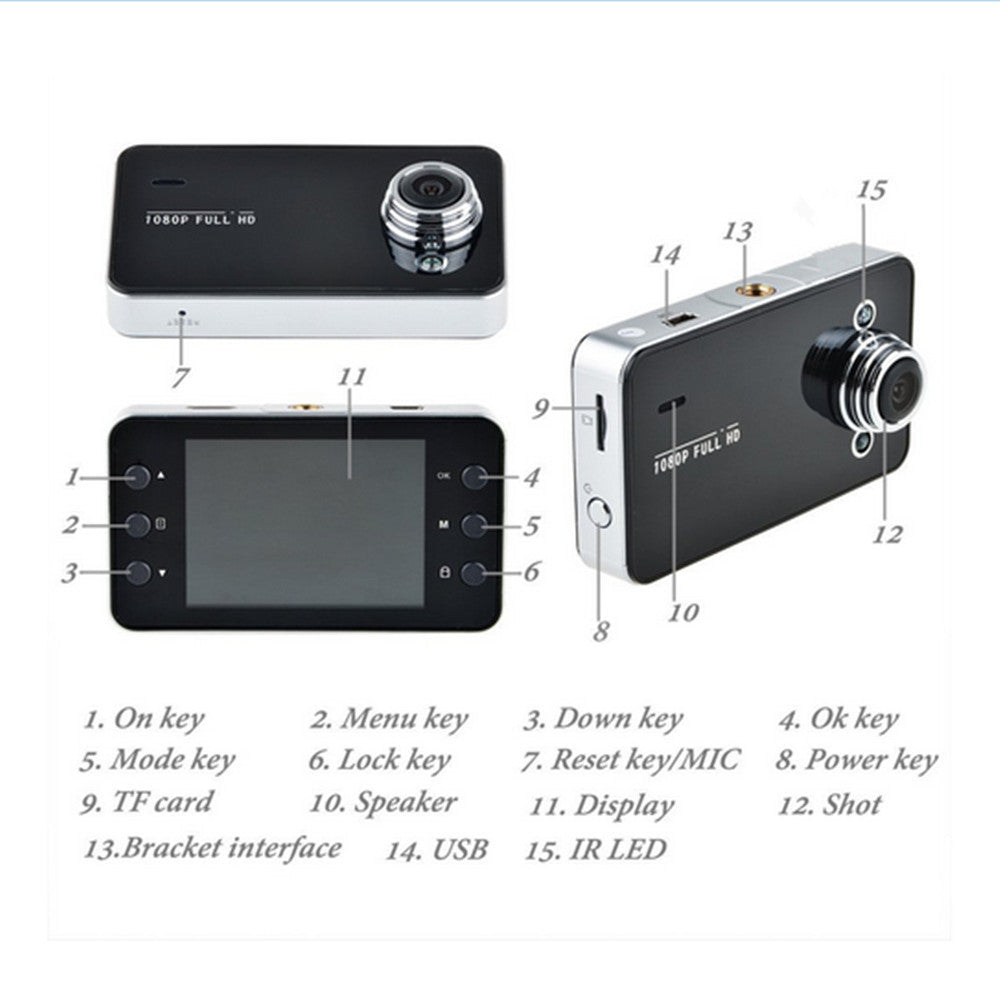 Compact Discreet Dash Cam with 120° Lens and Loop Recording