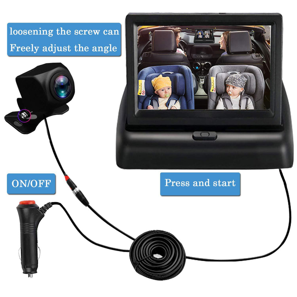 4.3-Inch TFT Car Reversing Display Monitor, Analog Input