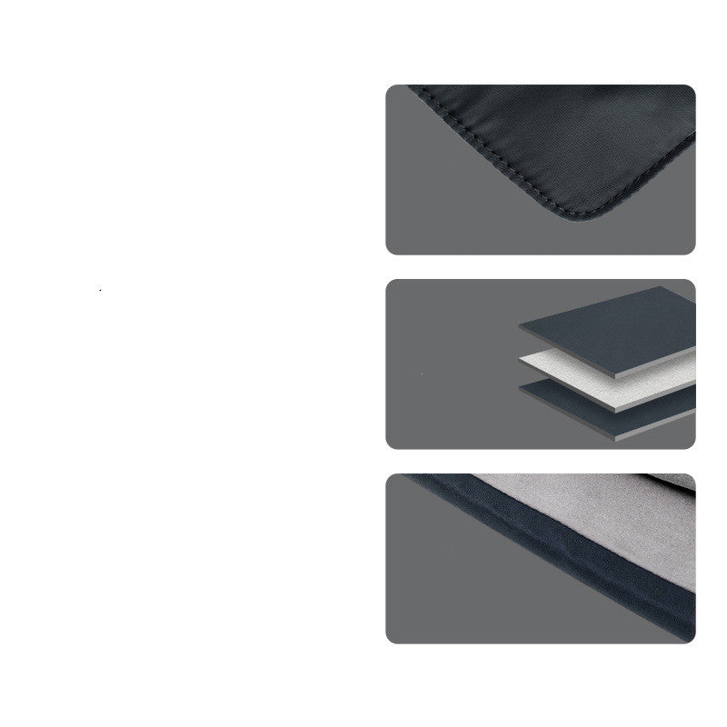 Slim Nylon Laptop Sleeve with Pockets, 13 to 16 inch, Black or White