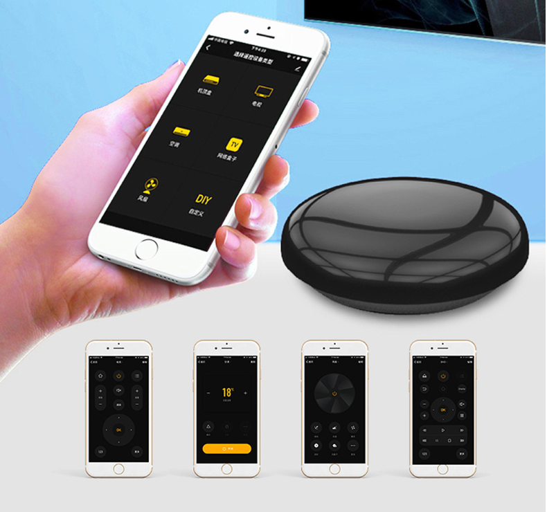 Wi-Fi Infrared Universal Remote Hub for TV, AC and Fans, Works with Alexa and Google