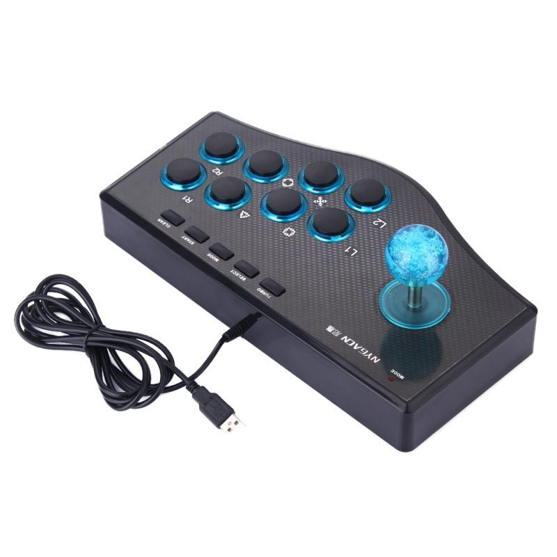 USB Arcade Stick with Ball-Top Joystick and 8 Buttons for PC and TV Boxes