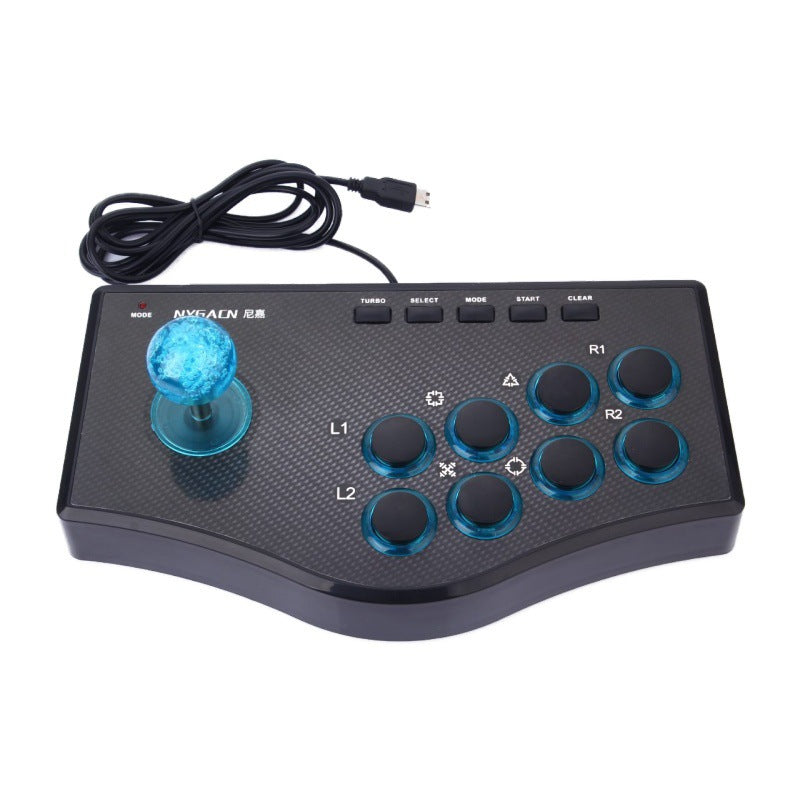 USB Arcade Stick with Ball-Top Joystick and 8 Buttons for PC and TV Boxes