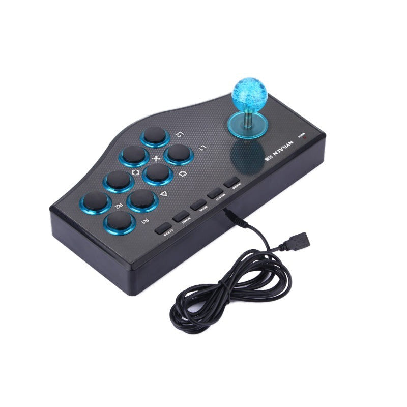 USB Arcade Stick with Ball-Top Joystick and 8 Buttons for PC and TV Boxes