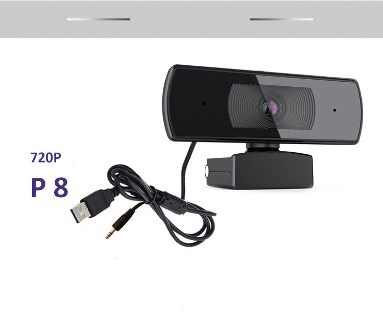 Autofocus USB Webcam with Privacy Cover and Built-In Mic