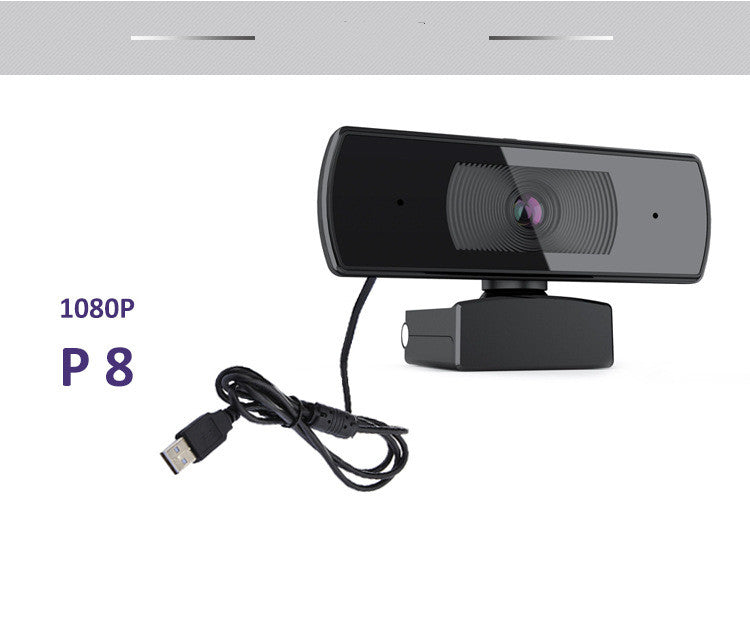 Autofocus USB Webcam with Privacy Cover and Built-In Mic