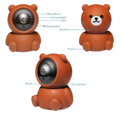 1080p Wi-Fi Security Camera with Auto Tracking and Night Vision