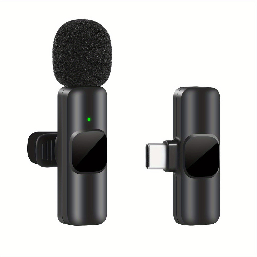 Wireless Lavalier Clip Microphone for Phones and Tablets
