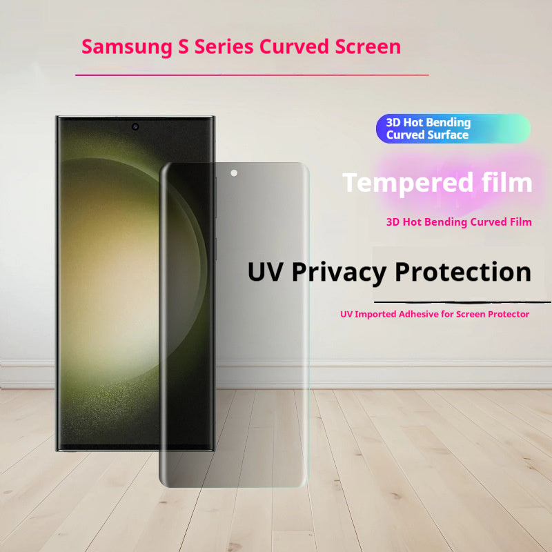 3D Curved UV Tempered Glass Screen Protector, HD or Privacy