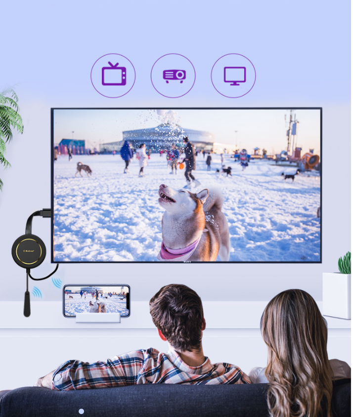 Wireless HDMI Screen Mirroring Dongle, 1080p, for Android and iOS