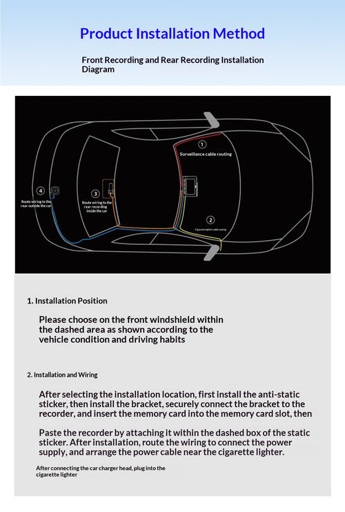 3-Channel 4K Dash Cam with Front, Cabin and Rear Recording