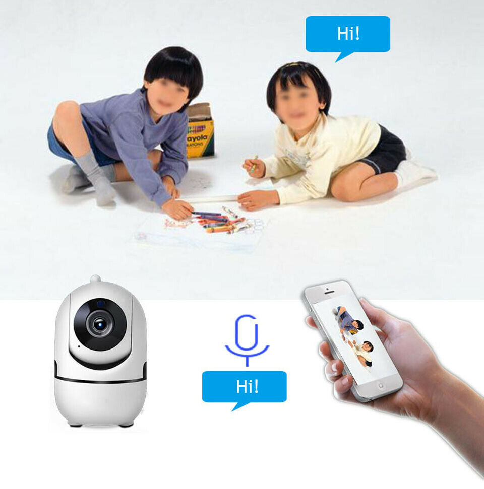 1080p Pan-Tilt Wi-Fi Security Camera with Night Vision and Two-Way Audio