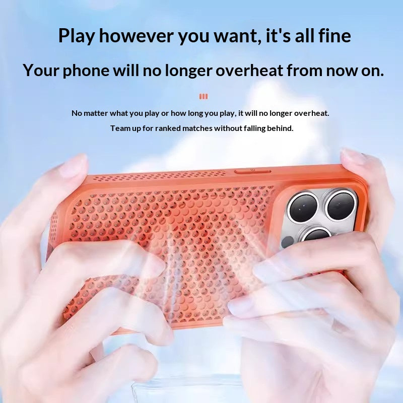 Honeycomb Vented Magnetic Case for iPhone 15 to 17 Series
