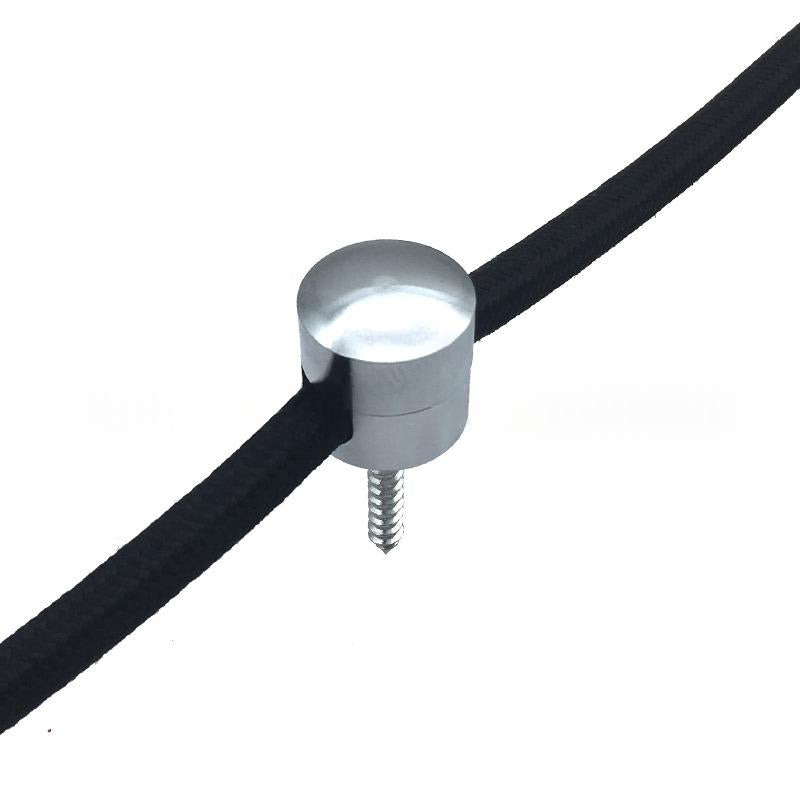 Aluminium Wire Clip for Cords Under 7 mm, Eight Finishes