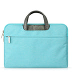 Laptop Sleeve in Faux Leather and Nylon, 11 to 15.6 Inch