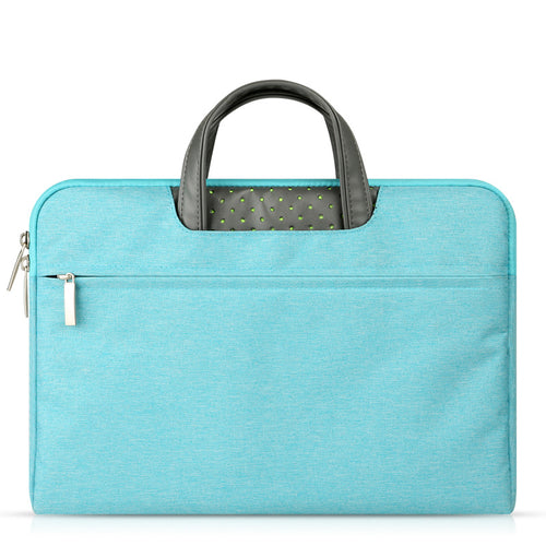 Laptop Sleeve in Faux Leather and Nylon, 11 to 15.6 Inch
