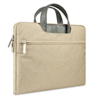 Laptop Sleeve in Faux Leather and Nylon, 11 to 15.6 Inch