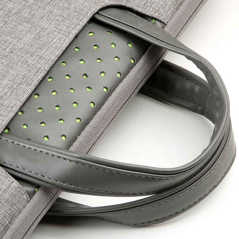 Laptop Sleeve in Faux Leather and Nylon, 11 to 15.6 Inch