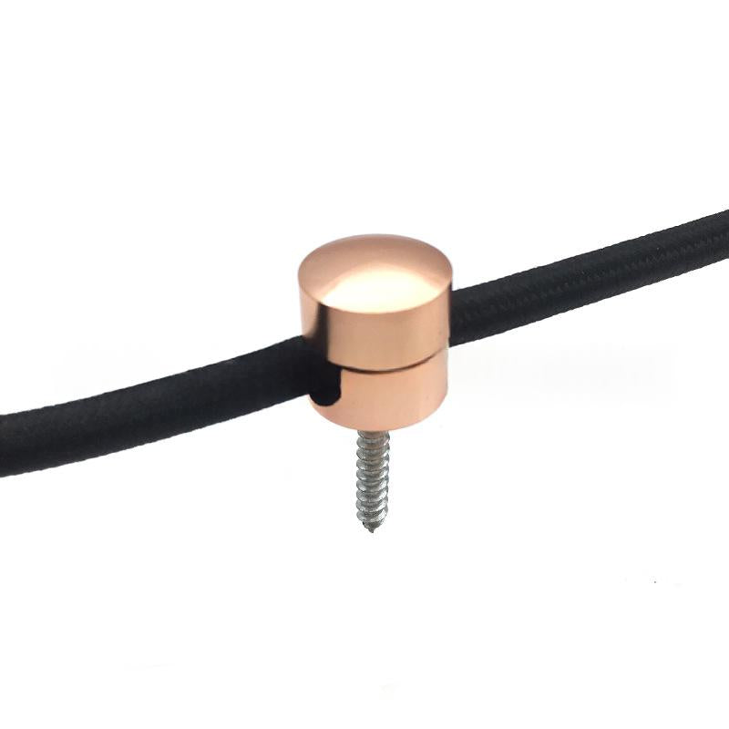 Aluminium Wire Clip for Cords Under 7 mm, Eight Finishes