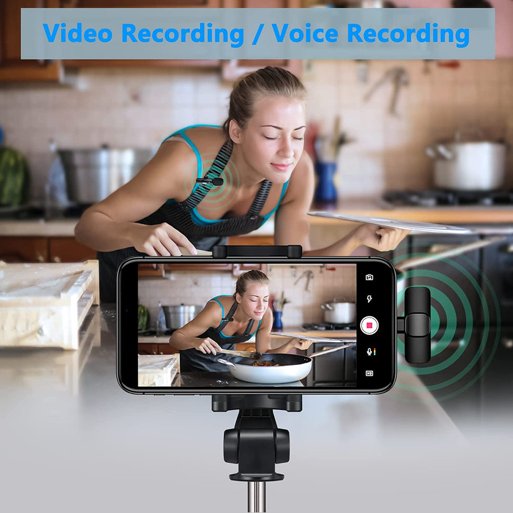 Wireless Lavalier Clip Microphone for Phones and Tablets