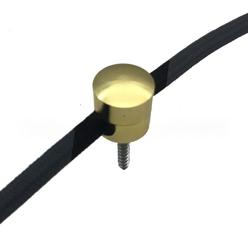 Aluminium Wire Clip for Cords Under 7 mm, Eight Finishes