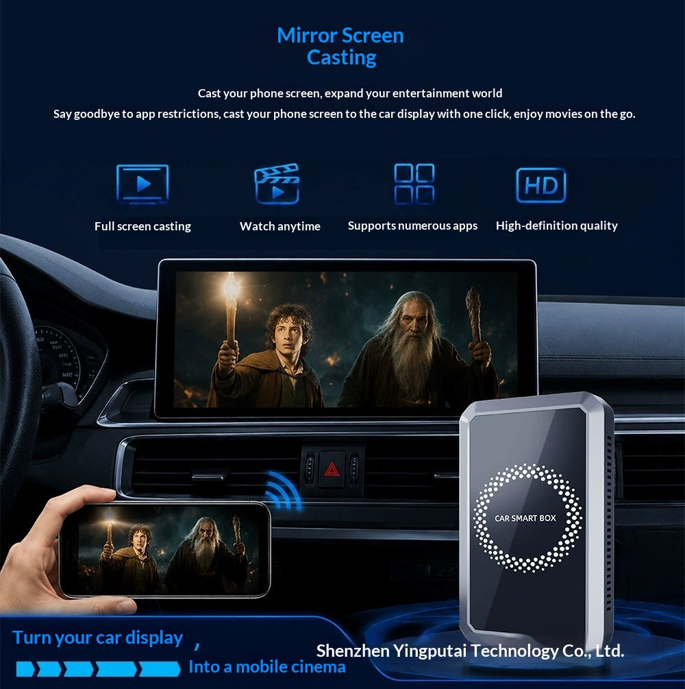 Wireless CarPlay and Android Auto Adapter with HDMI Input, CA50