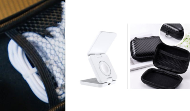 Foldable Magnetic Wireless Charger Stand, 15 W, USB-C, Black or White