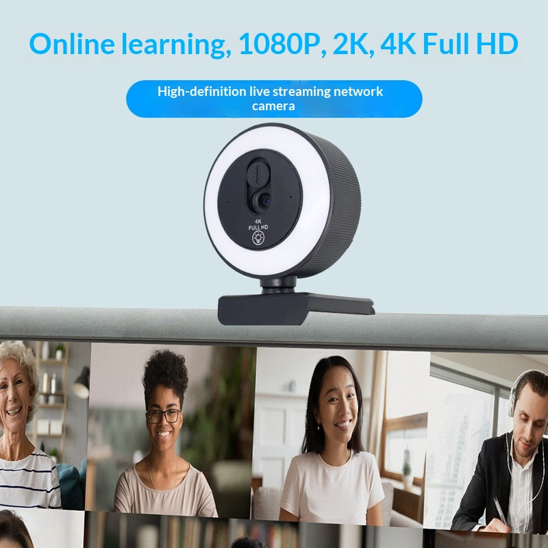 USB Webcam with Built-in Mic — 1080p, 2K or 4K Options