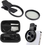 52mm CPL Filter Phone Camera Clip with Aluminum Thread Mount