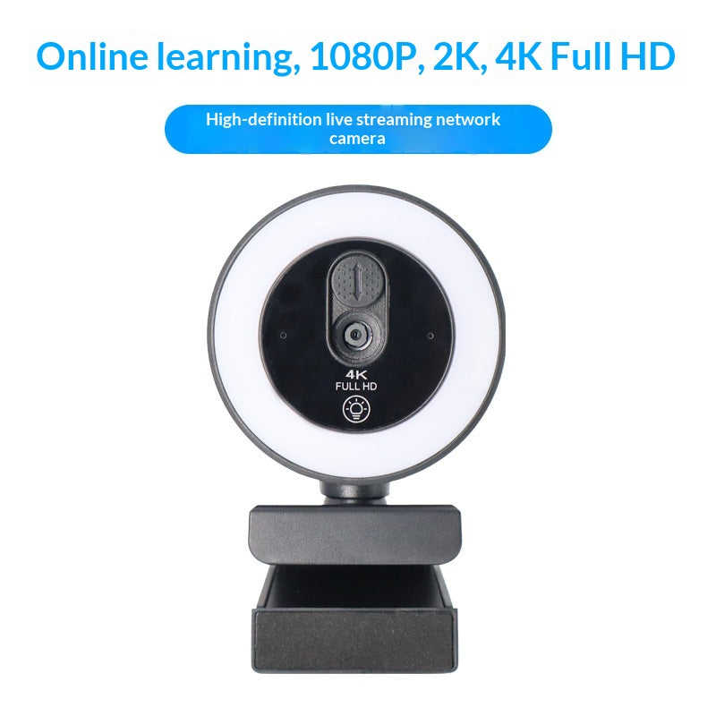 USB Webcam with Built-in Mic — 1080p, 2K or 4K Options