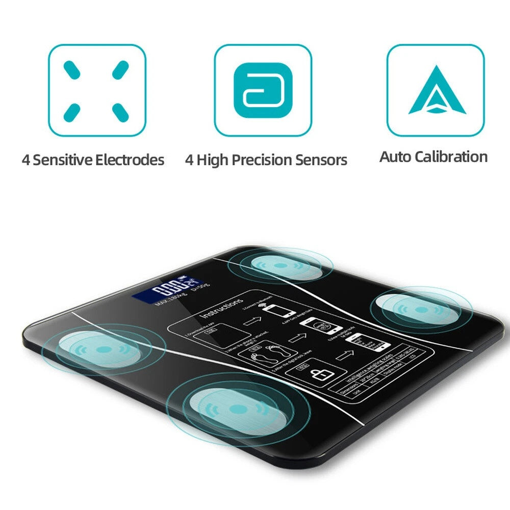Bluetooth Body Composition Scale — Weight, Body Fat, Muscle and BMI in the App
