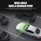 3-Lens Dash Cam, Front and Two Side Cameras, 2.4" Screen