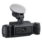 3-Lens Dash Cam, Front and Two Side Cameras, 2.4" Screen